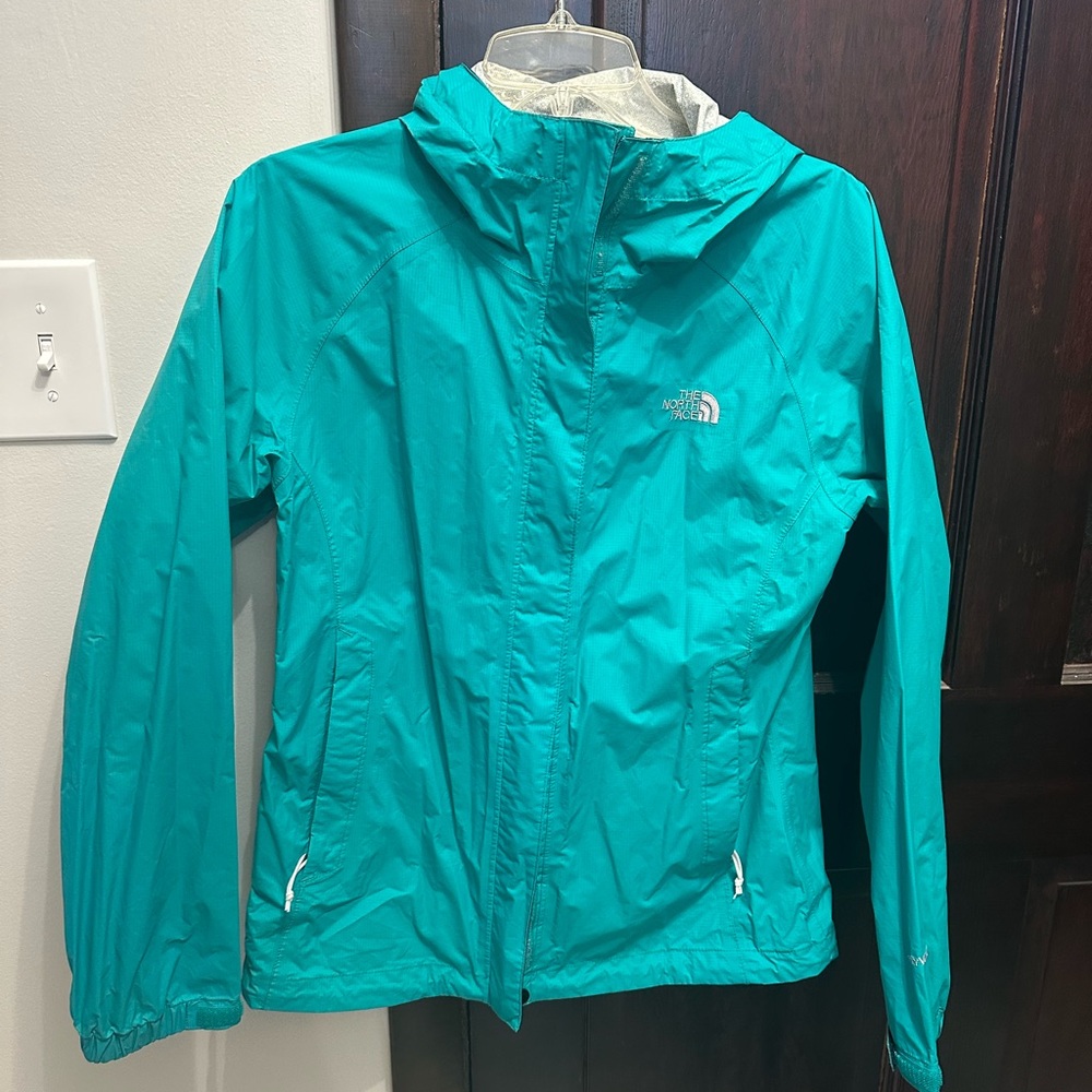 The North Face Women's Teal Rain Jacket